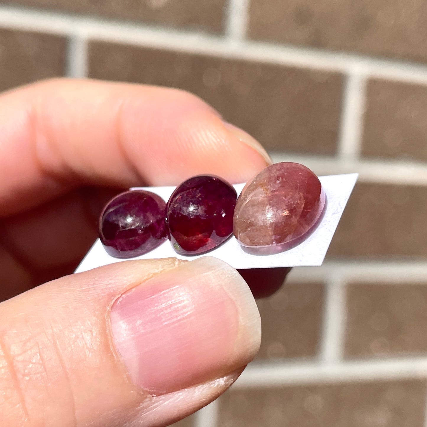 Pink Tourmaline (High Dome) Cabochon Smooth - Choose your Stone (W8)