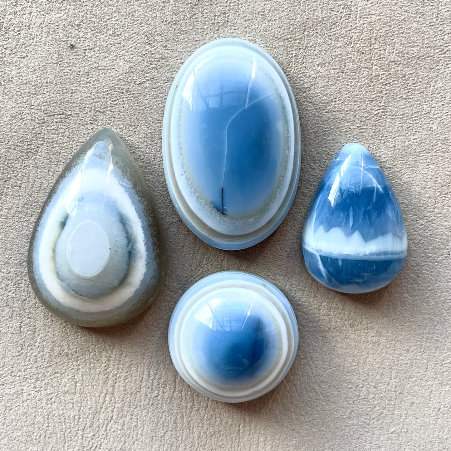 Owyhee Blue Opal Eye Cabochon Smooth - Choose your Stone (W7)