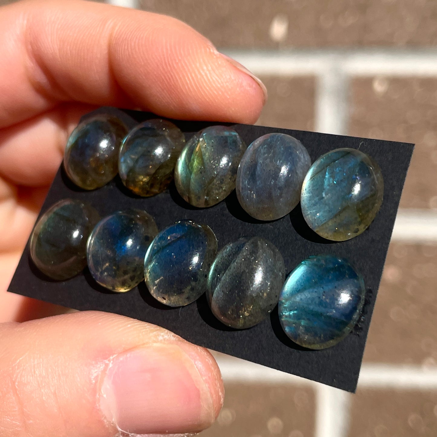 12x10mm Labradorite Oval Cabochon Smooth - Choose your Stone (W5)