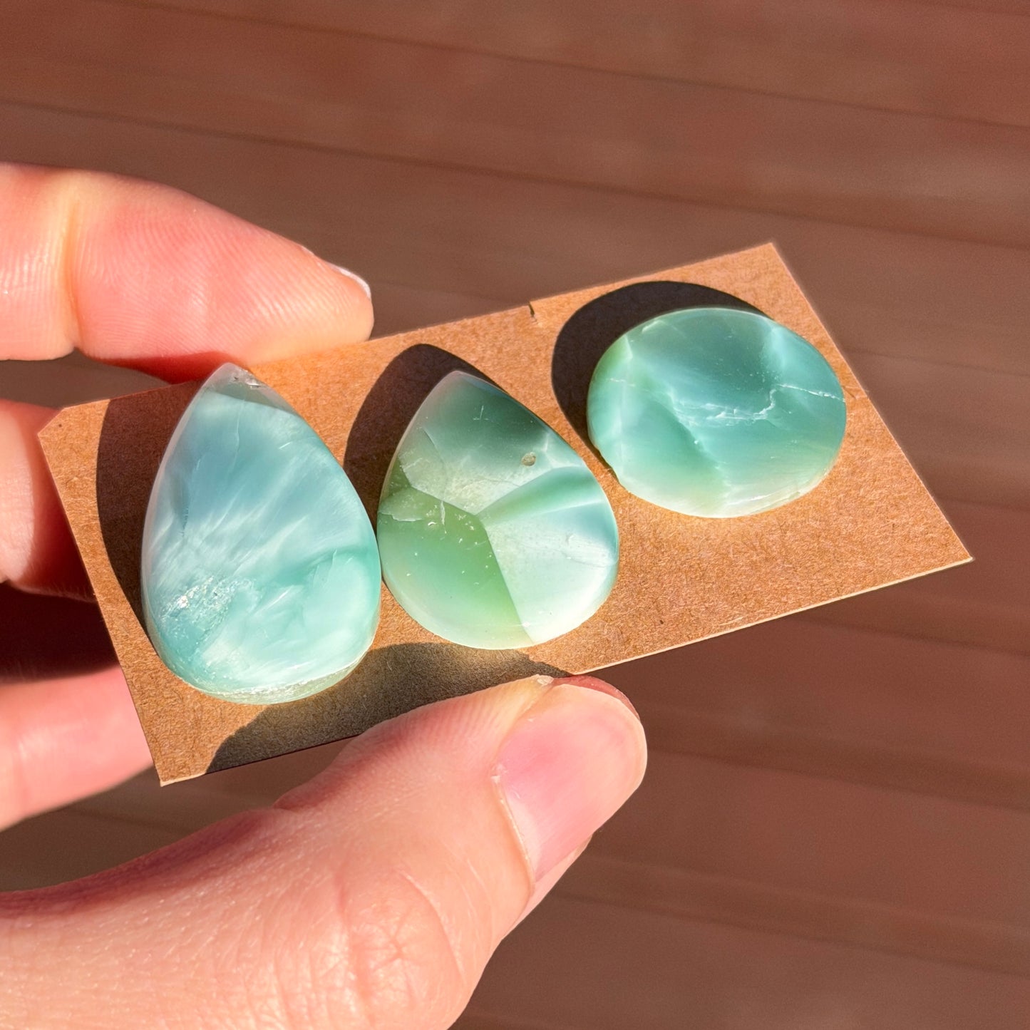 20-30mm Chatoyant Hemimorphite Cabochon Smooth - Choose your Stone (W11)