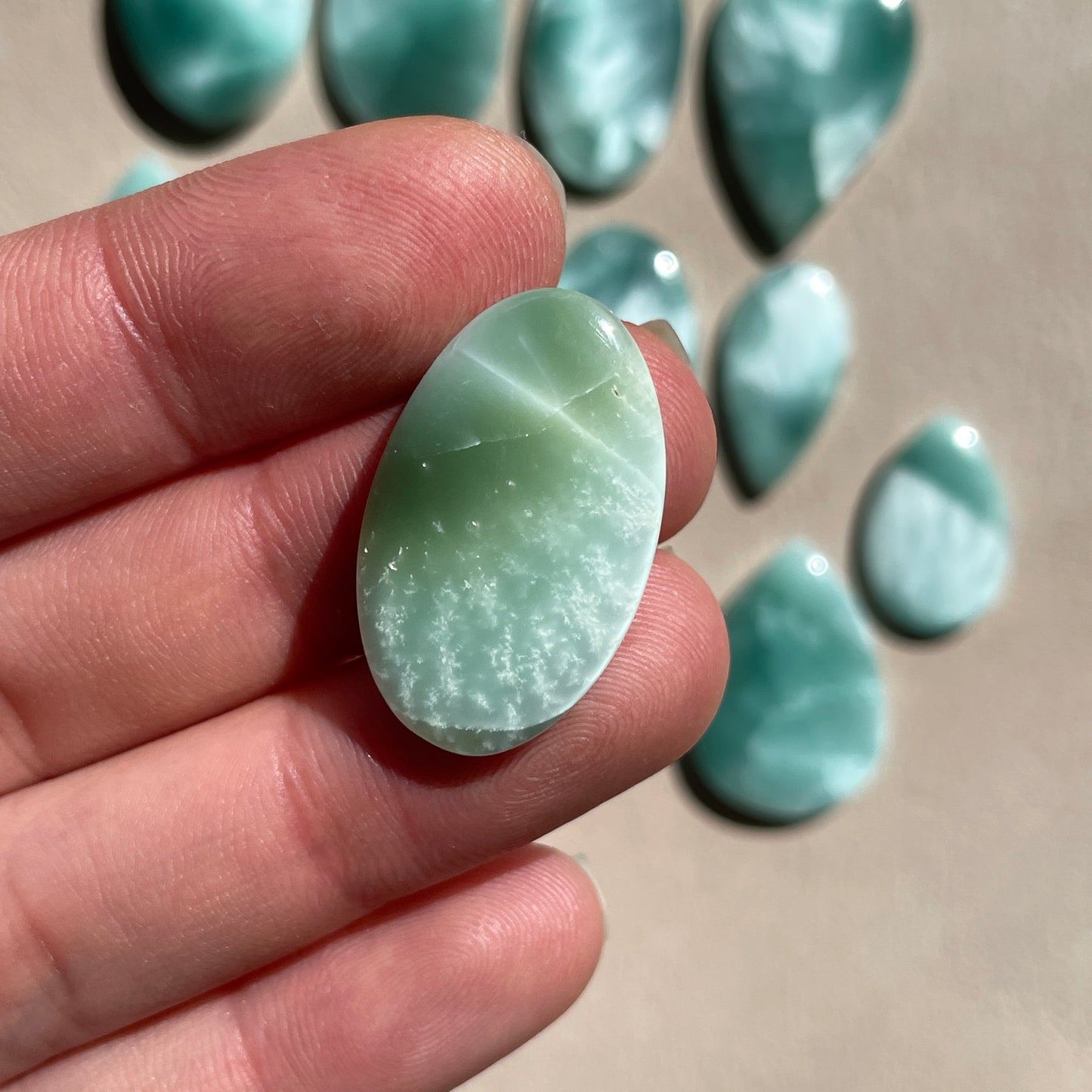 Chatoyant Hemimorphite Cabochon Smooth - Choose your Stone (W5)