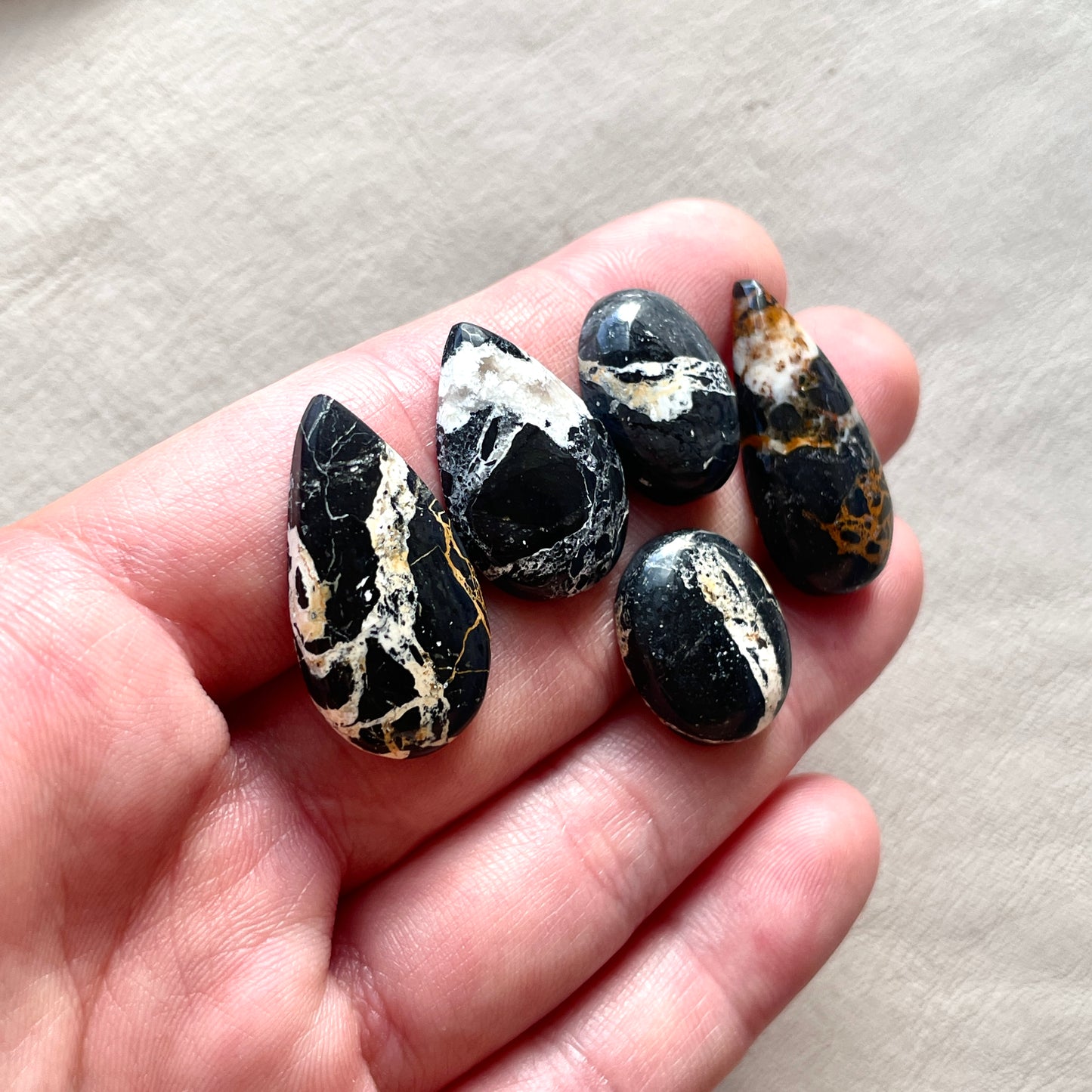 White Buffalo Turquoise (Dolomite) Cabochon Smooth - Choose your Stone (W9)