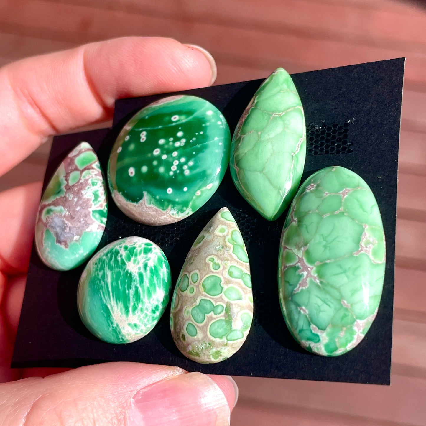 19-31mm High-grade Australian Variscite Cabochon Smooth - Choose your Stone (W11)