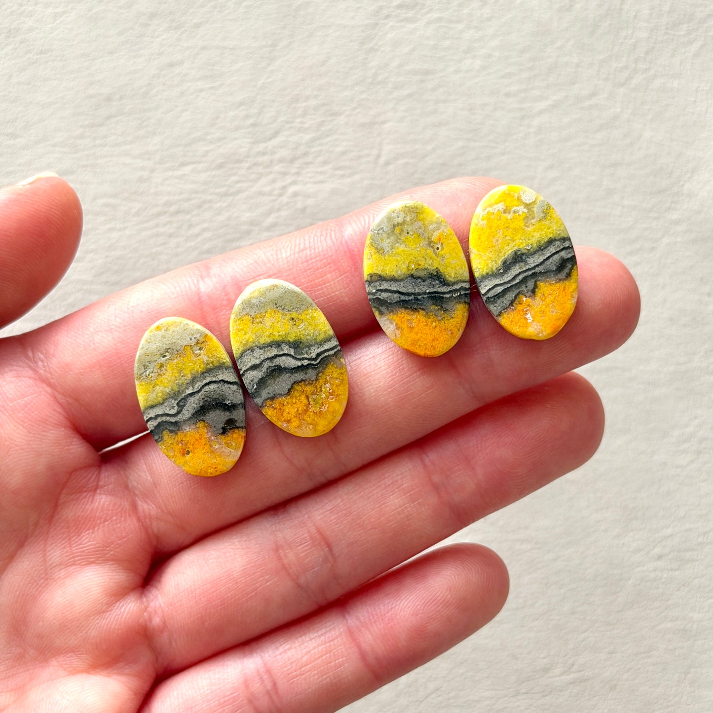 Bumbleebee Jasper Cabochon Pairs - Choose your Pair (W3)