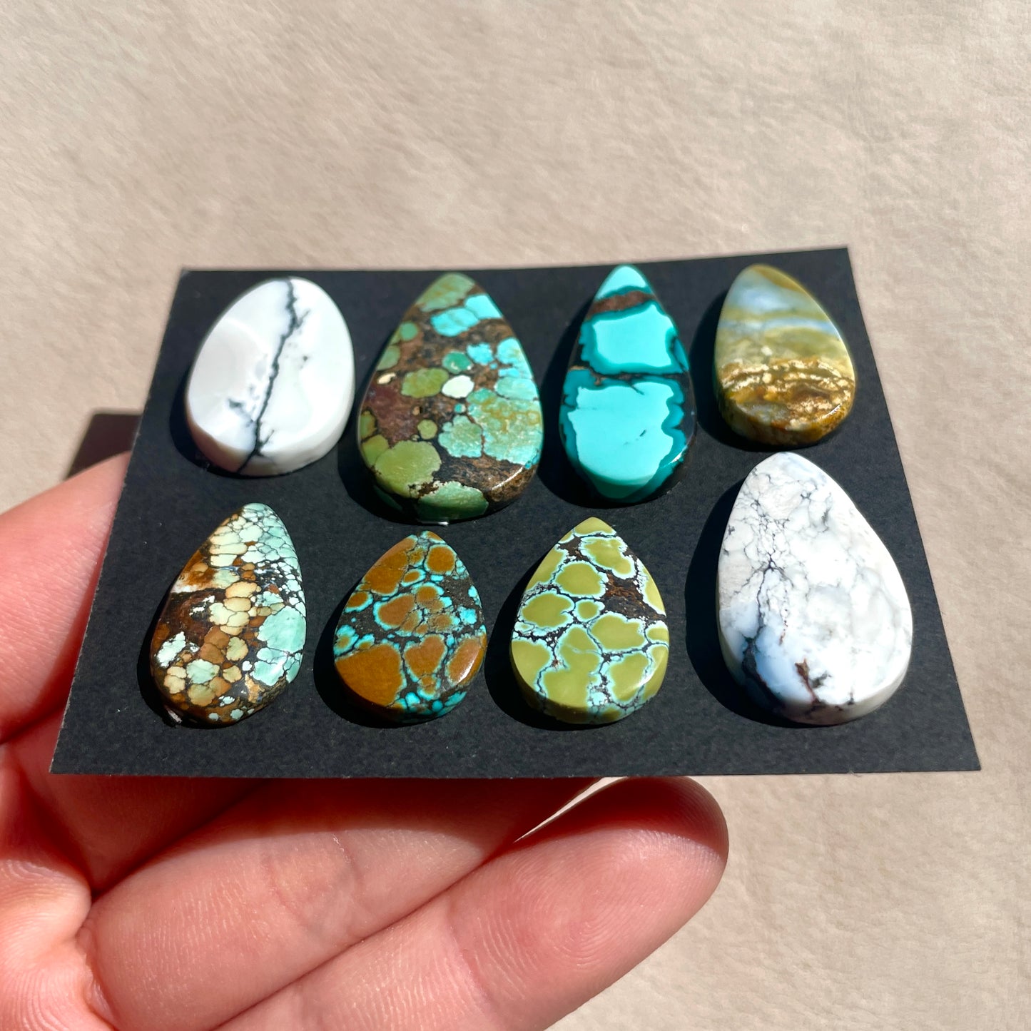 Hubei Turquoise Cabochon Smooth - Choose your Stone (W5)