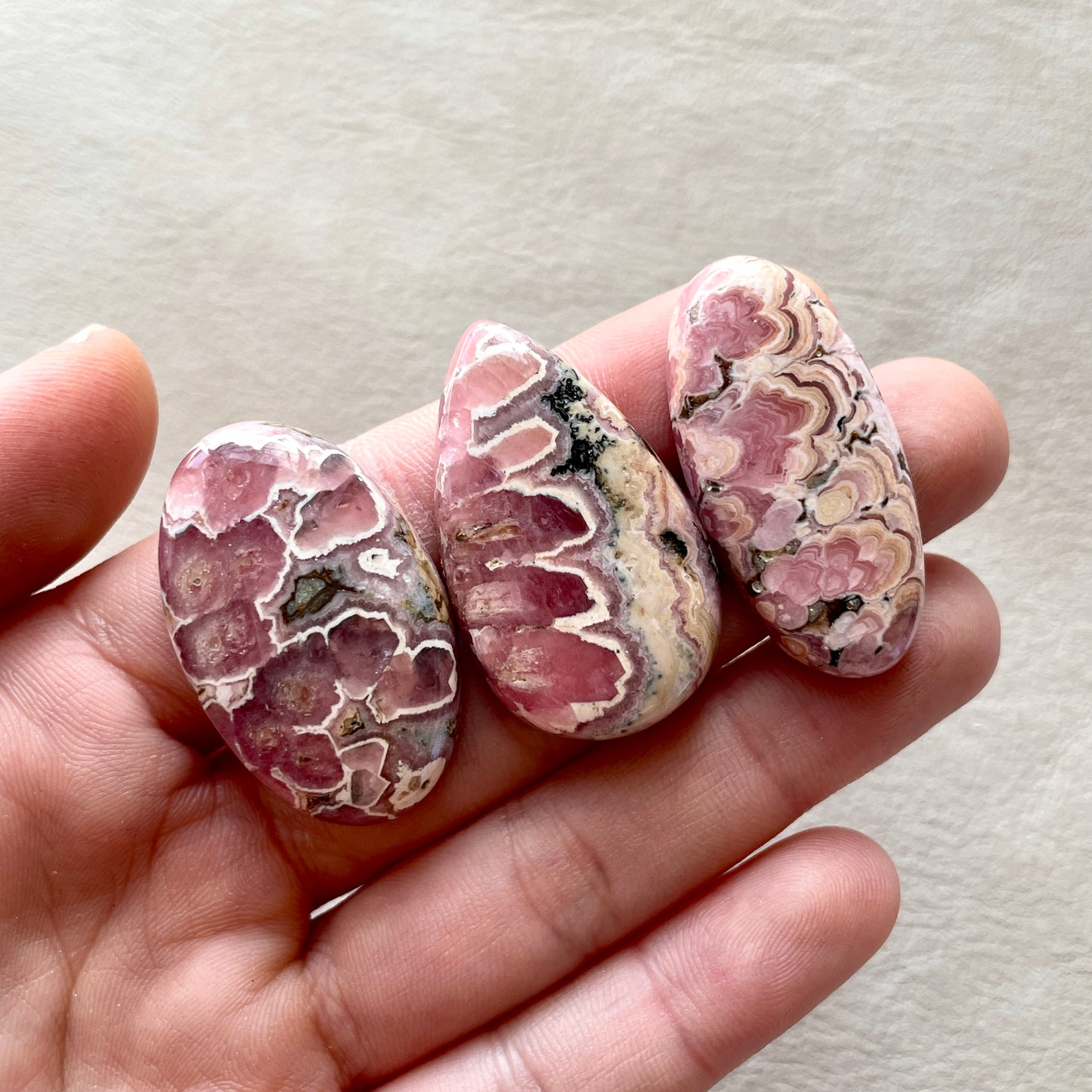Rhodochrosite Cabochon Smooth - Choose your Stone (B)