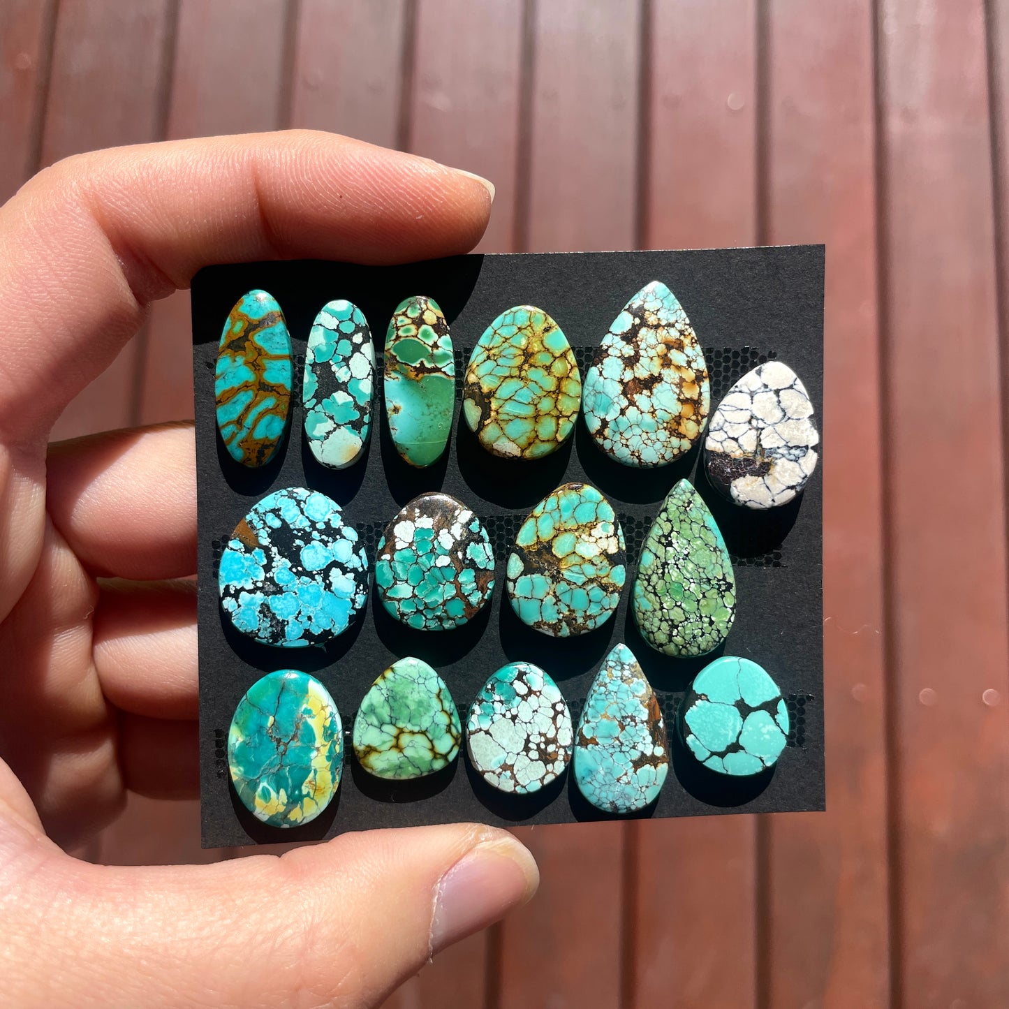 Hubei Turquoise Cabochon Smooth - Choose your Stone (W5)