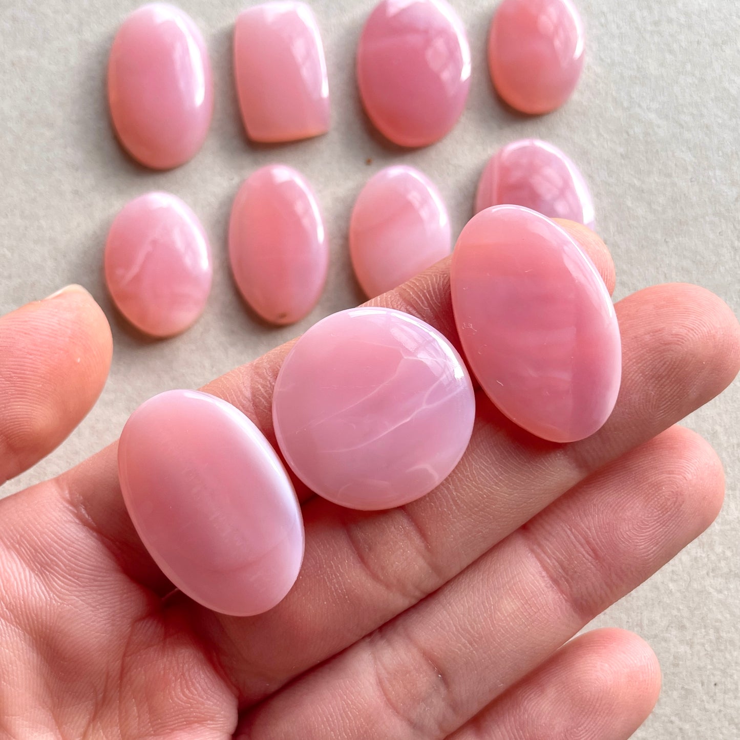 Australian Pink Opal Cabochon Smooth - Choose your Stone (W5)