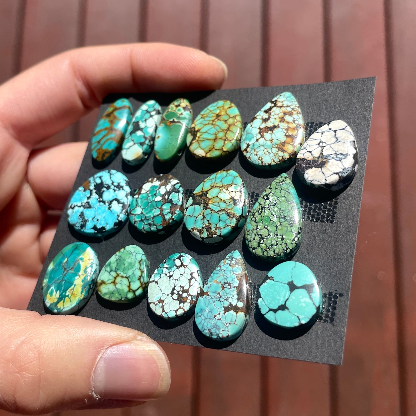 Hubei Turquoise Cabochon Smooth - Choose your Stone (W5)