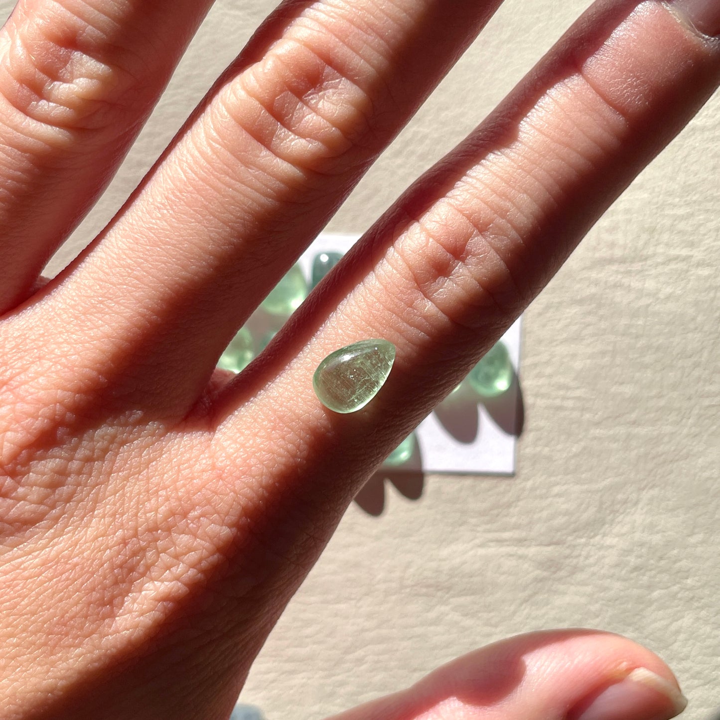 7-10mm Emerald & Mint Green Kyanite Cabochon Smooth - Choose your Stone (W4)