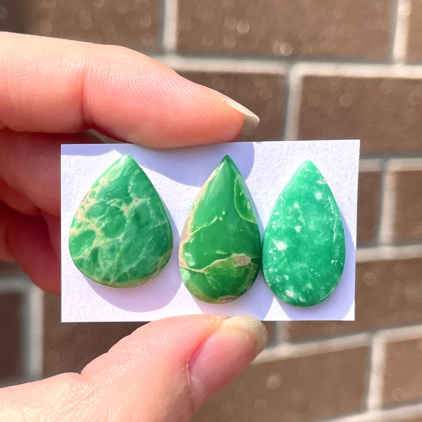 Australian Variscite Cabochon Smooth - Choose your Stone (W7)
