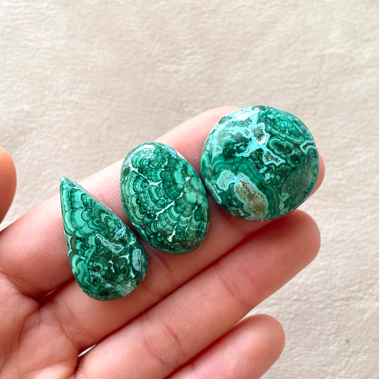 Malachite Cabochon Smooth - Choose your Stone (A) W1
