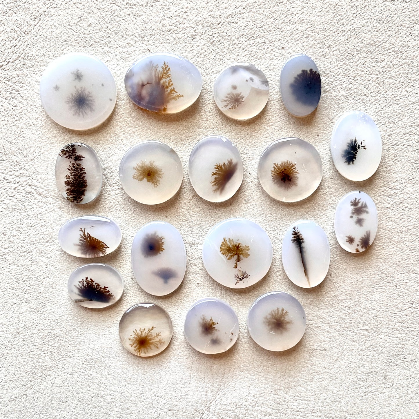 10-15mm Scenic Dendritic Agate Cabochon Smooth - Choose your Stone (G)