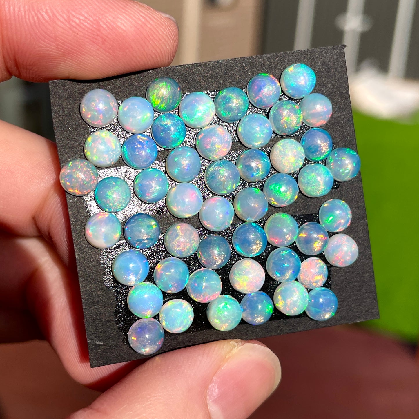 5mm Ethiopian Welo Opal Round Cabochons Smooth - Set of 3 (E7)