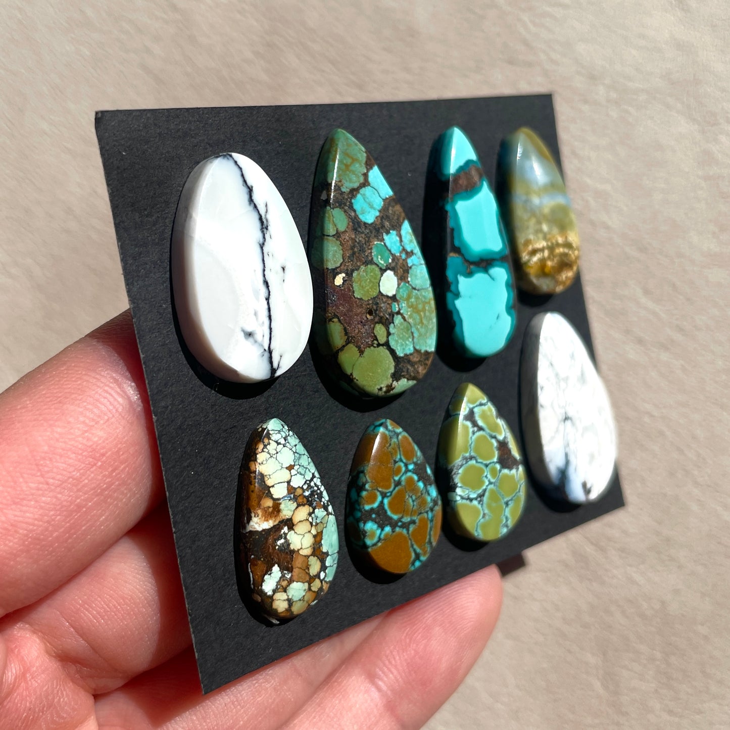 Hubei Turquoise Cabochon Smooth - Choose your Stone (W5)