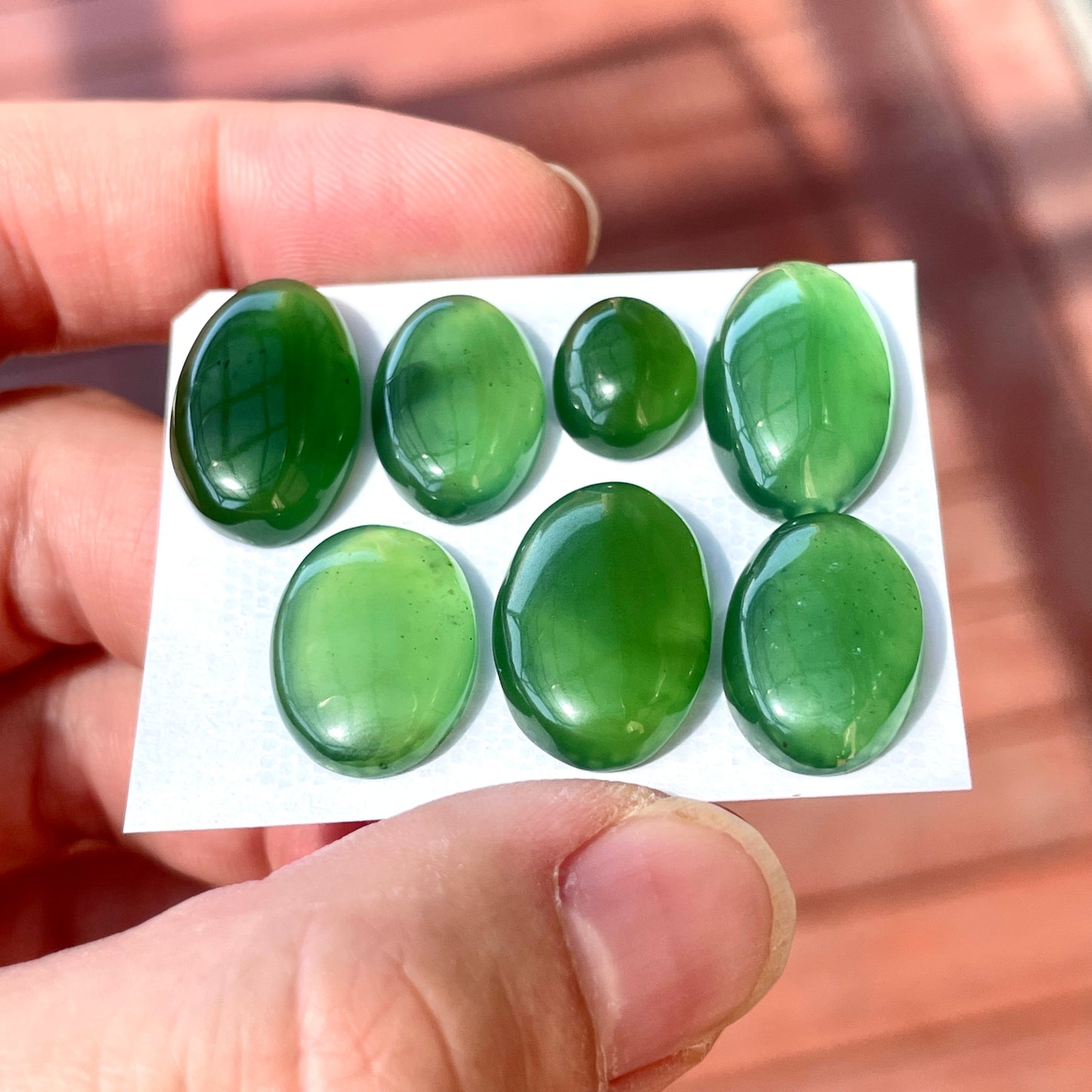 11-20mm Serpentine Cabochon Smooth - Choose your Stone (W8)
