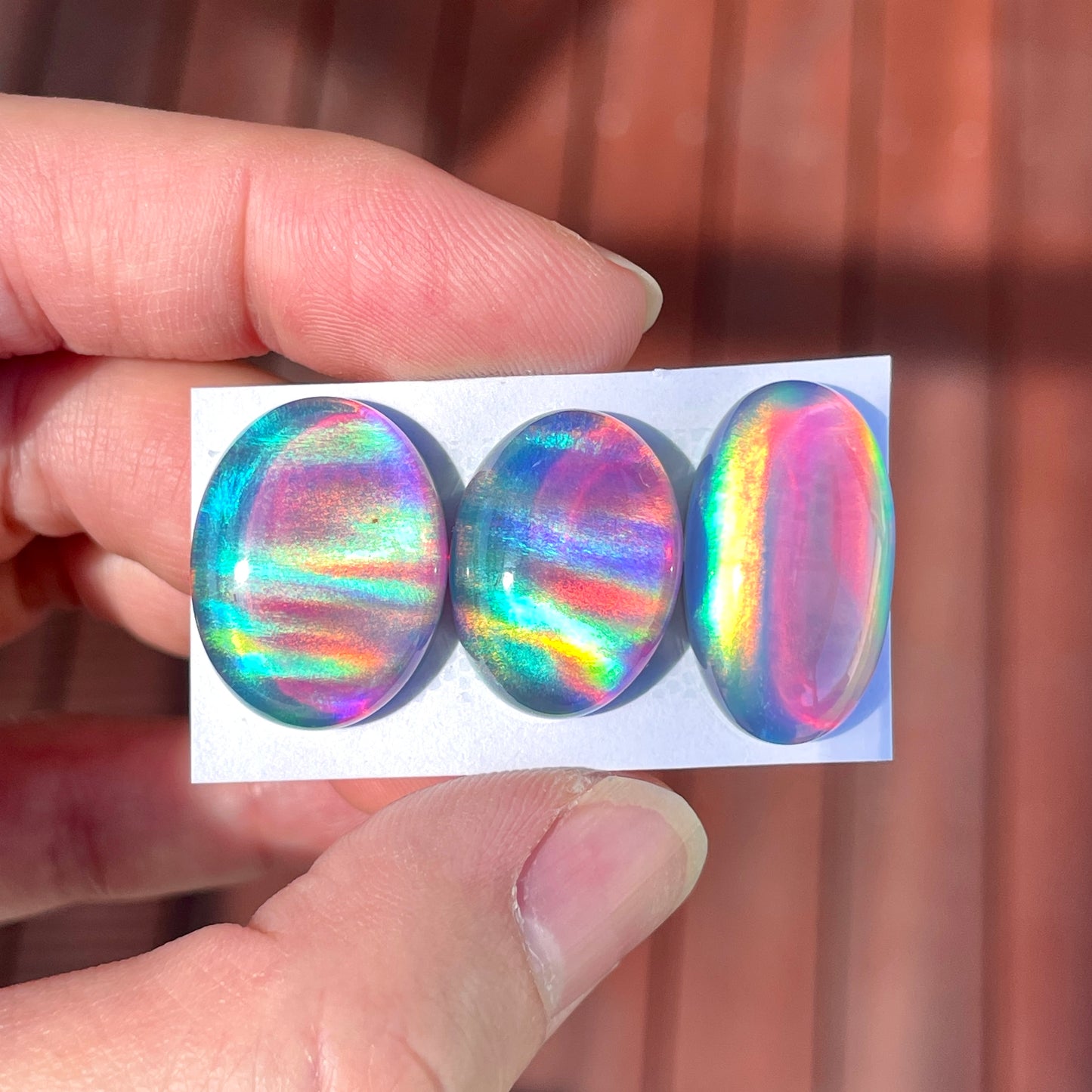 19-22mm Aurora Opal Doublet Cabochon Smooth - Choose your Stone (W8)