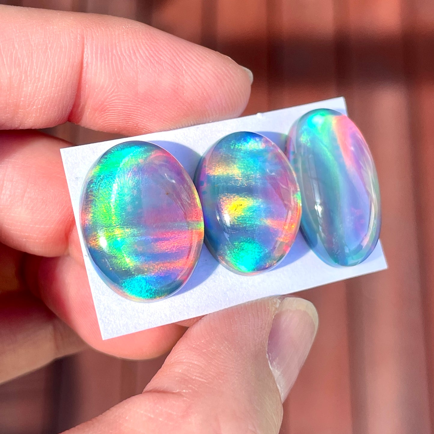 19-22mm Aurora Opal Doublet Cabochon Smooth - Choose your Stone (W8)