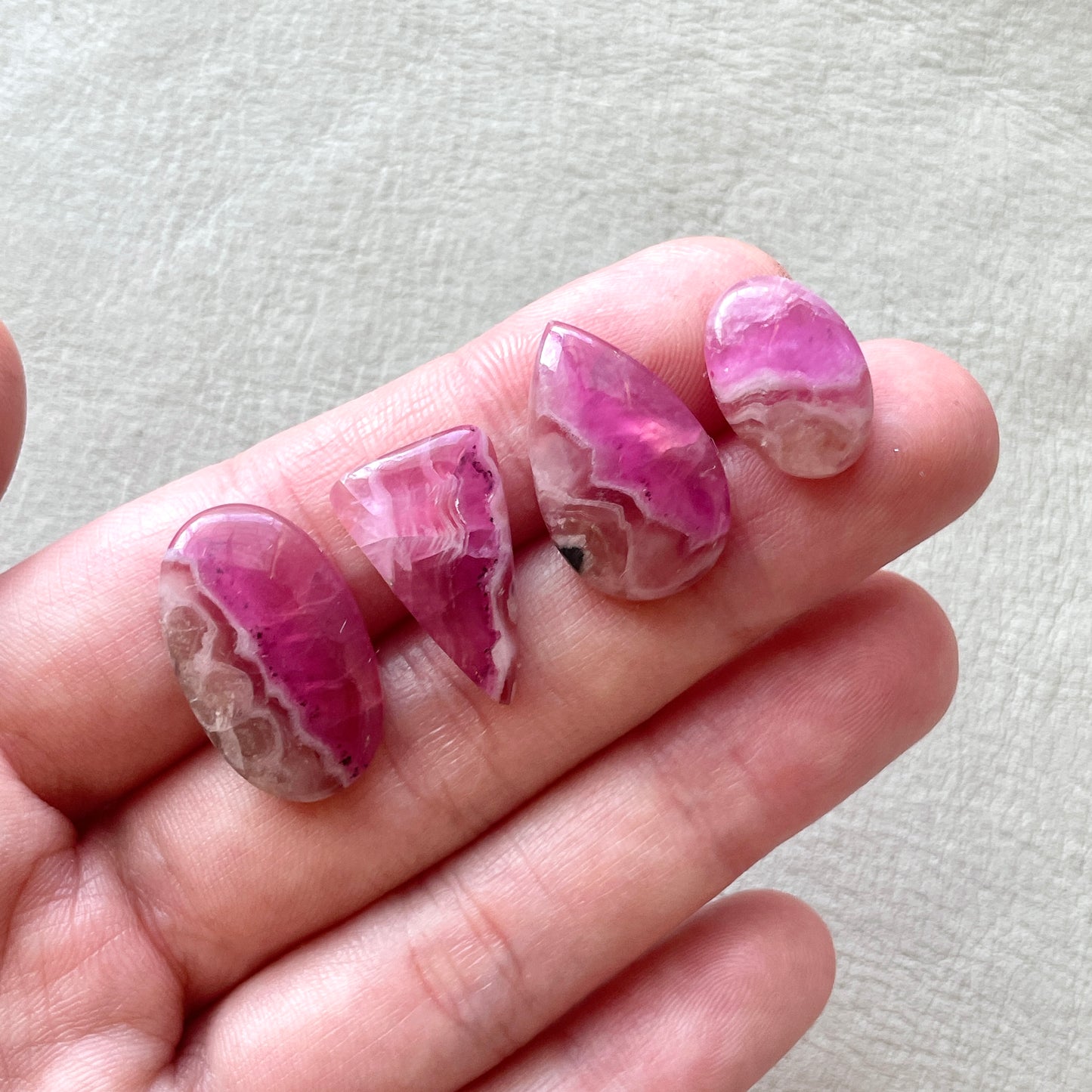 15-28mm Gemmy Pink Cobaltoan Calcite Cabochon Smooth - Choose your Stone (W6)