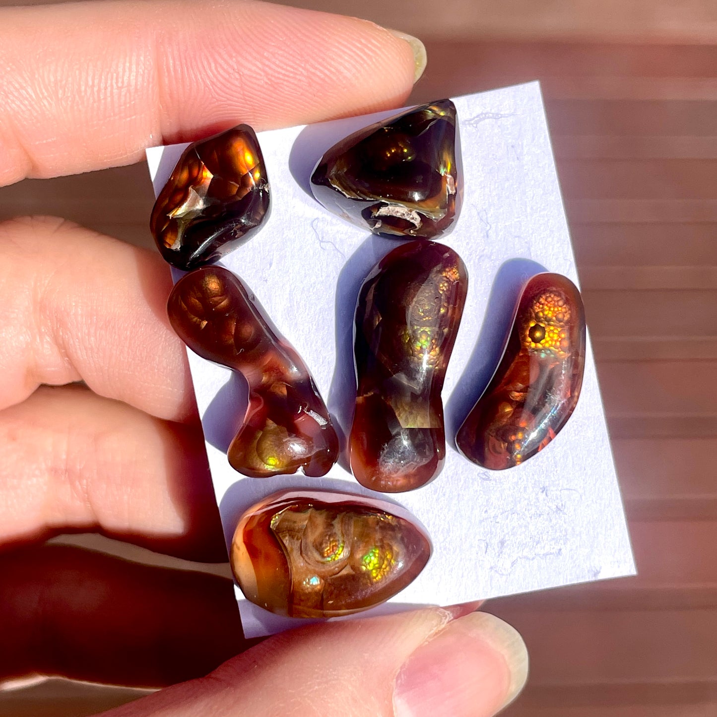 Mexican Fire Agate Cabochon (Organic Shape) - Choose your Stone (W5)
