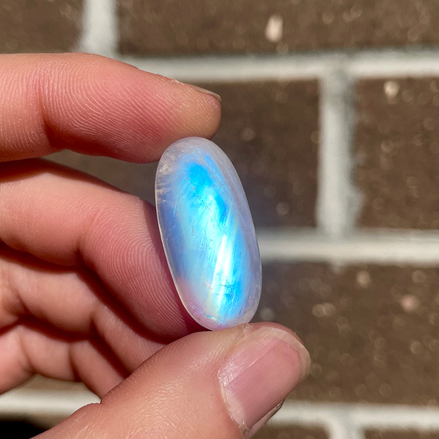 Blue Moonstone Oval Cabochon (A)