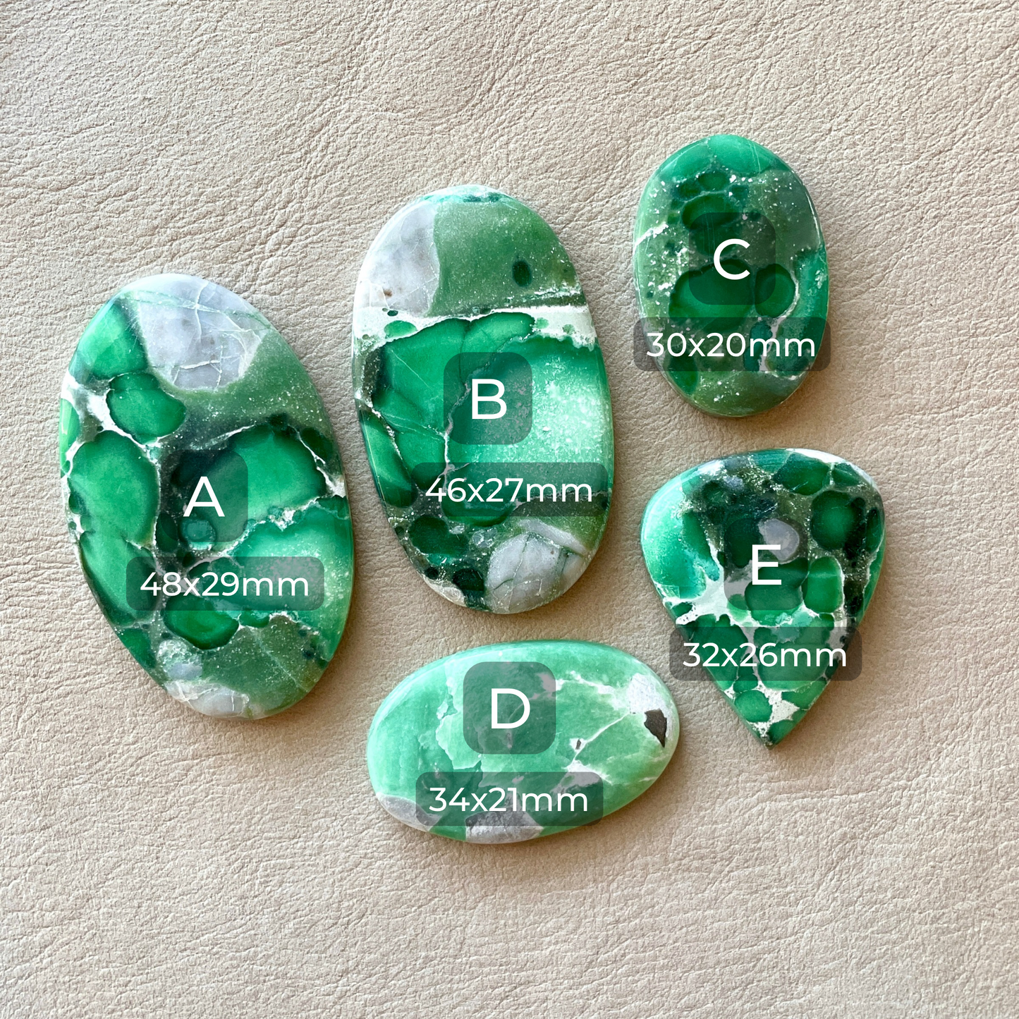 Australian Variscite Cabochon Smooth - Choose your Stone (A) W1