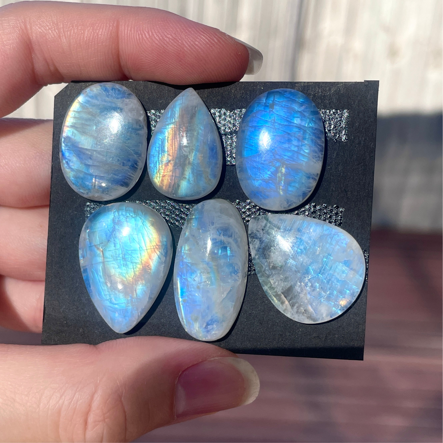 Rainbow Moonstone Cabochon Smooth - Choose your Stone (W7)