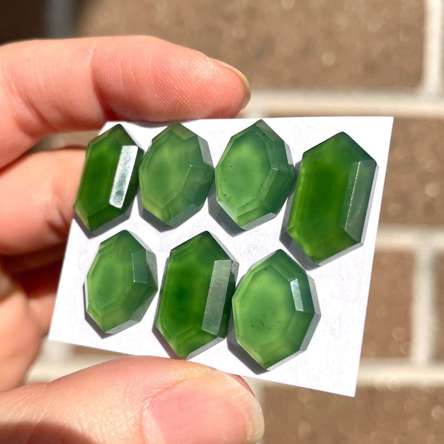 Serpentine Cabochon Step Cut - Choose your Stone (W10)