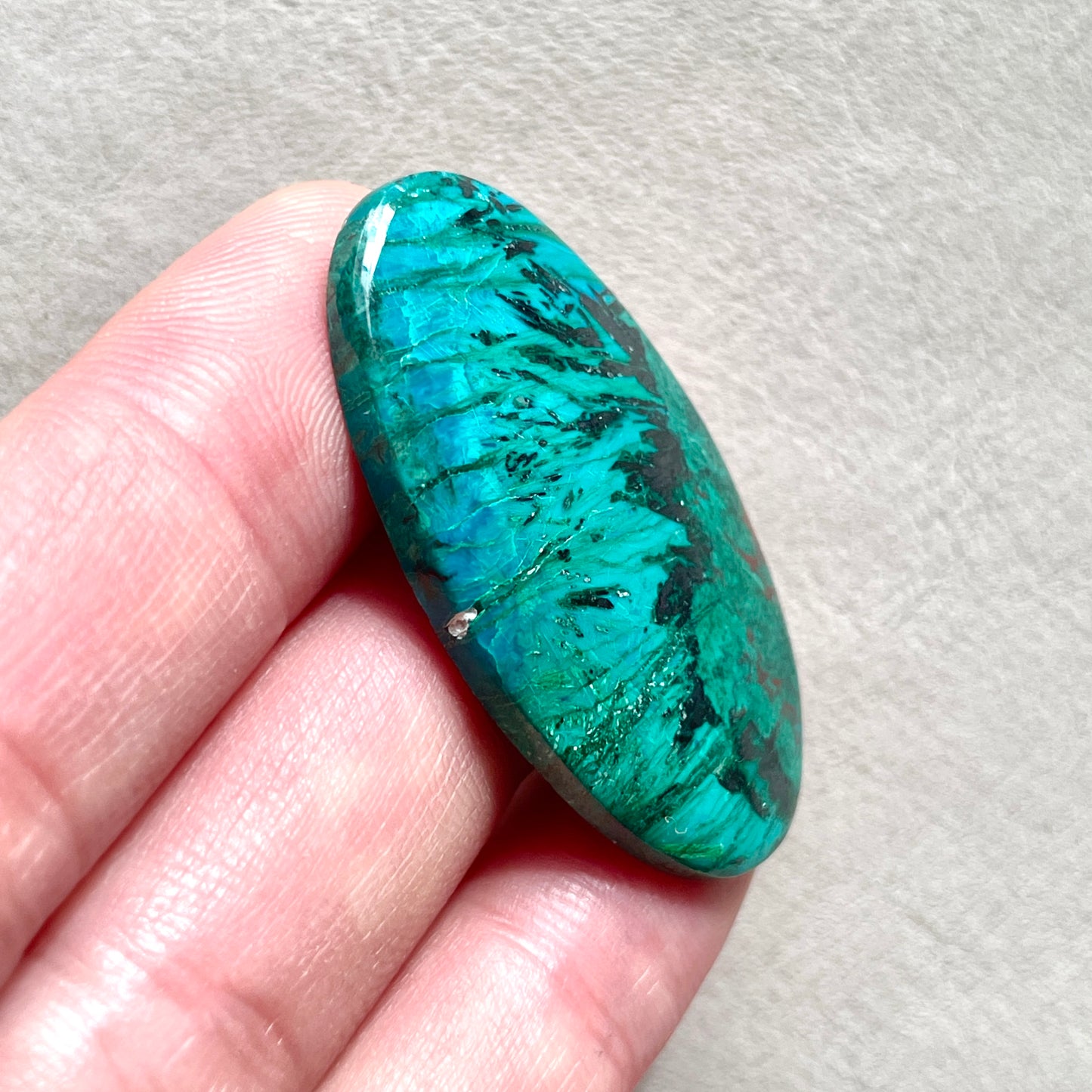 Azurite Chrysocolla Oval Cabochon - 40mm x 22mm (W9)
