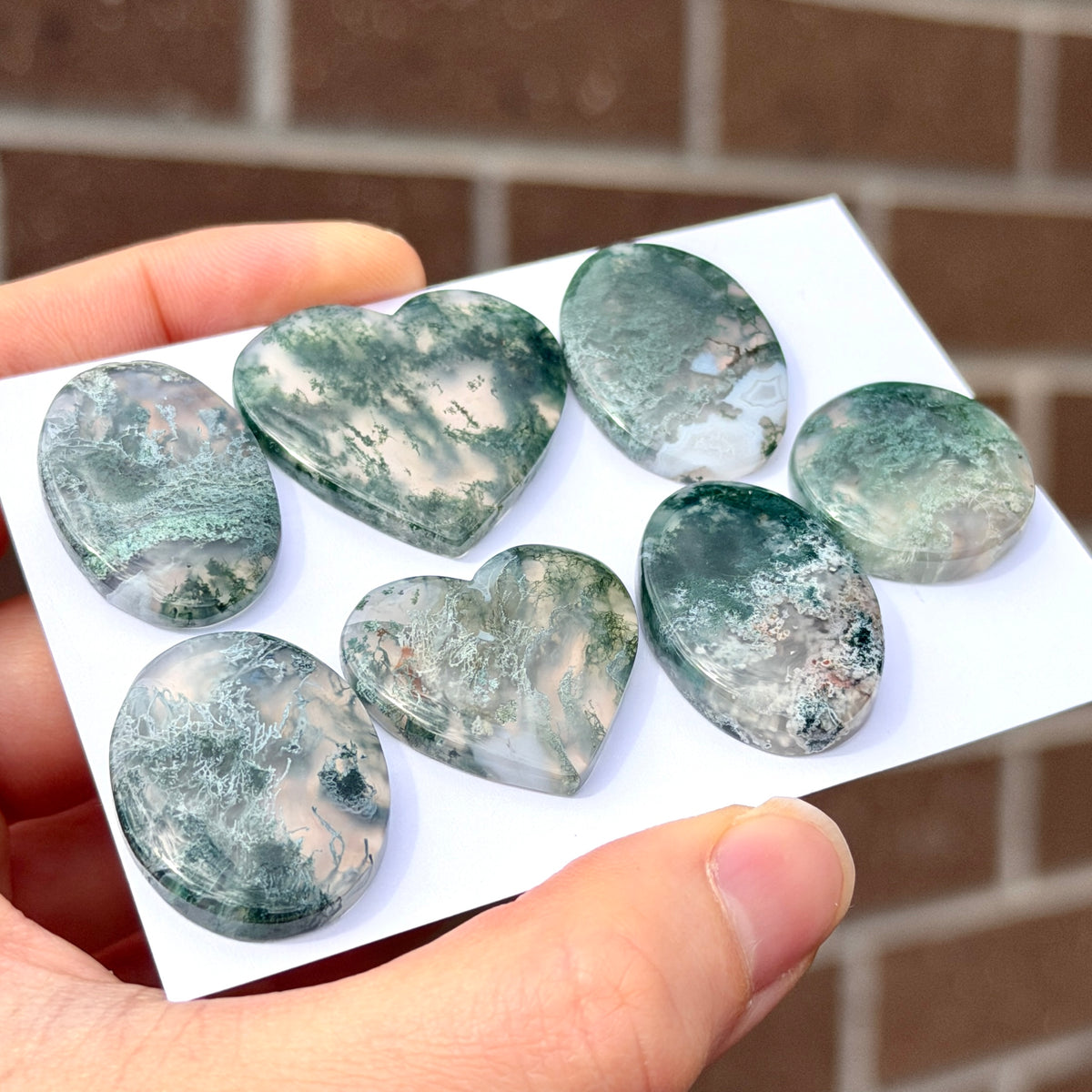 Horse Canyon Moss Agate Cabochon - Choose your Stone (W17)