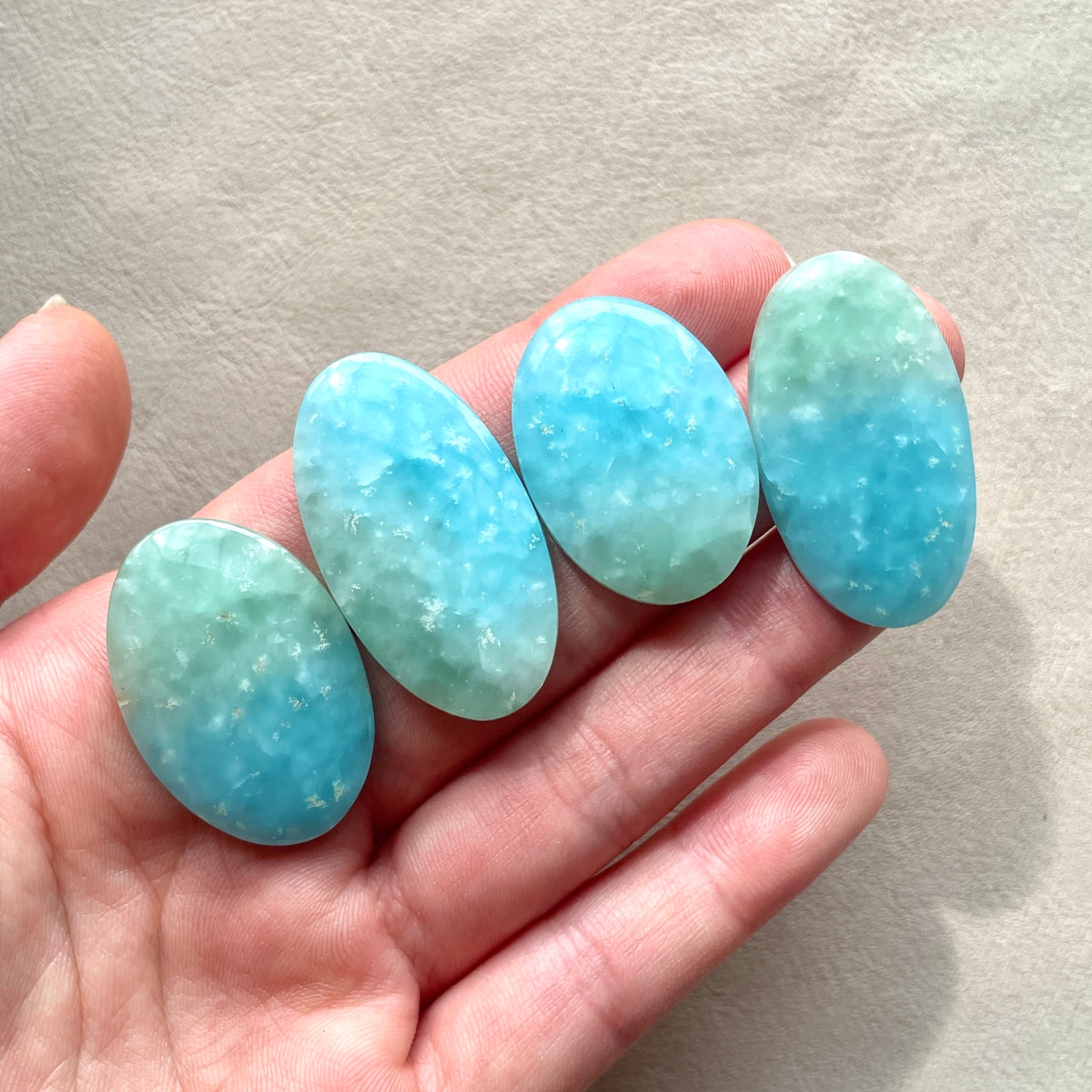 Bi-colour (Blue & Green) Hemimorphite Cabochon Smooth - Choose your Stone (W6)