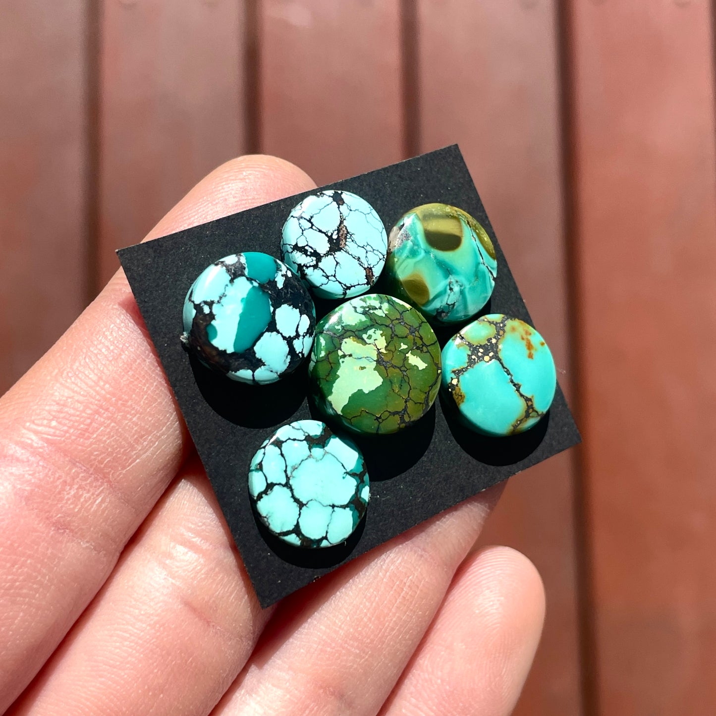 Hubei Turquoise Round Cabochon Smooth - Choose your Stone (W5)
