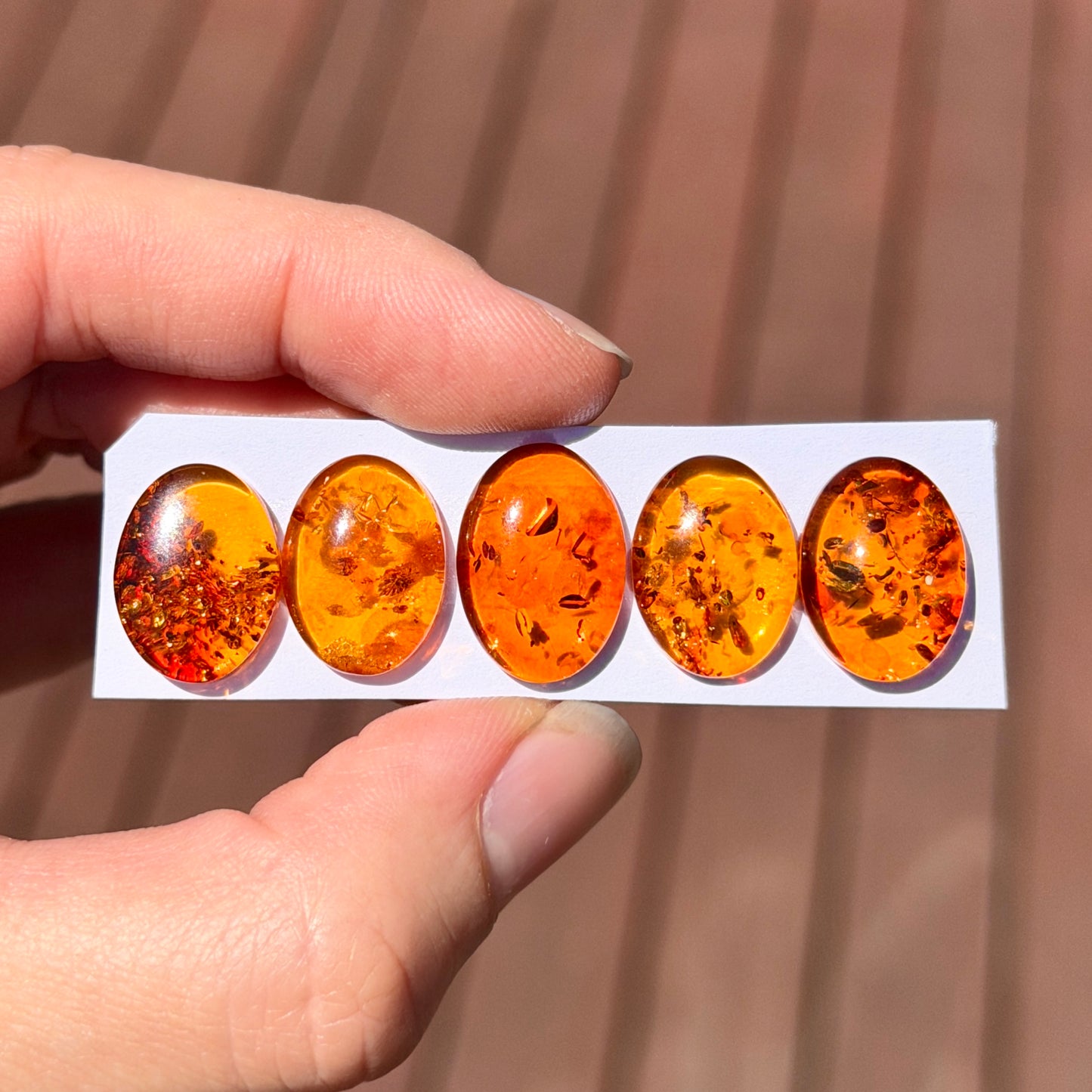 Baltic Amber Oval Cabochon Smooth - Choose your Stone (W10)
