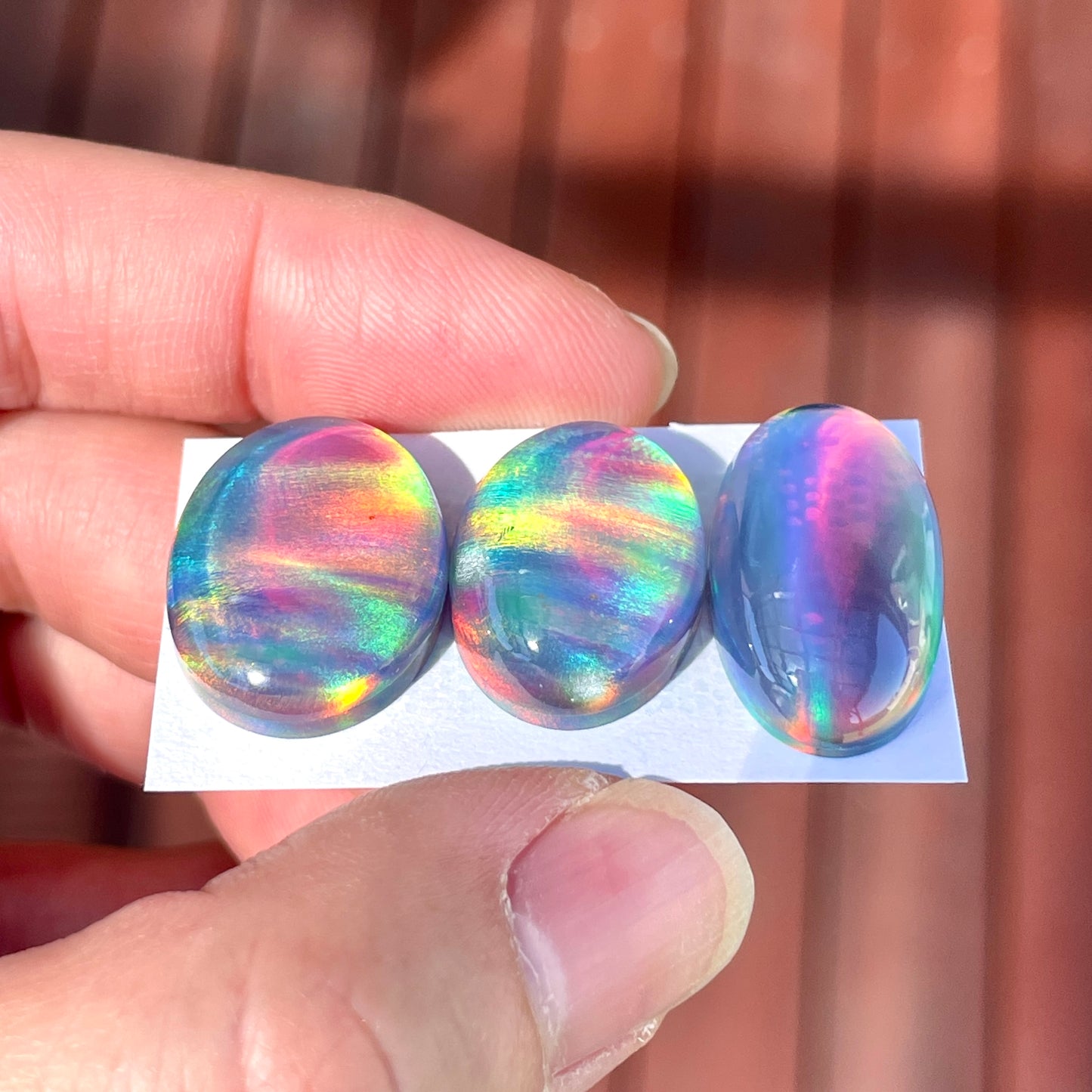 19-22mm Aurora Opal Doublet Cabochon Smooth - Choose your Stone (W8)