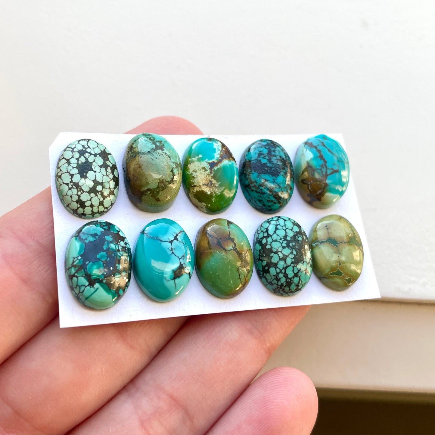 Tibetan Turquoise Cabochon Smooth - Choose your Stone (W9)