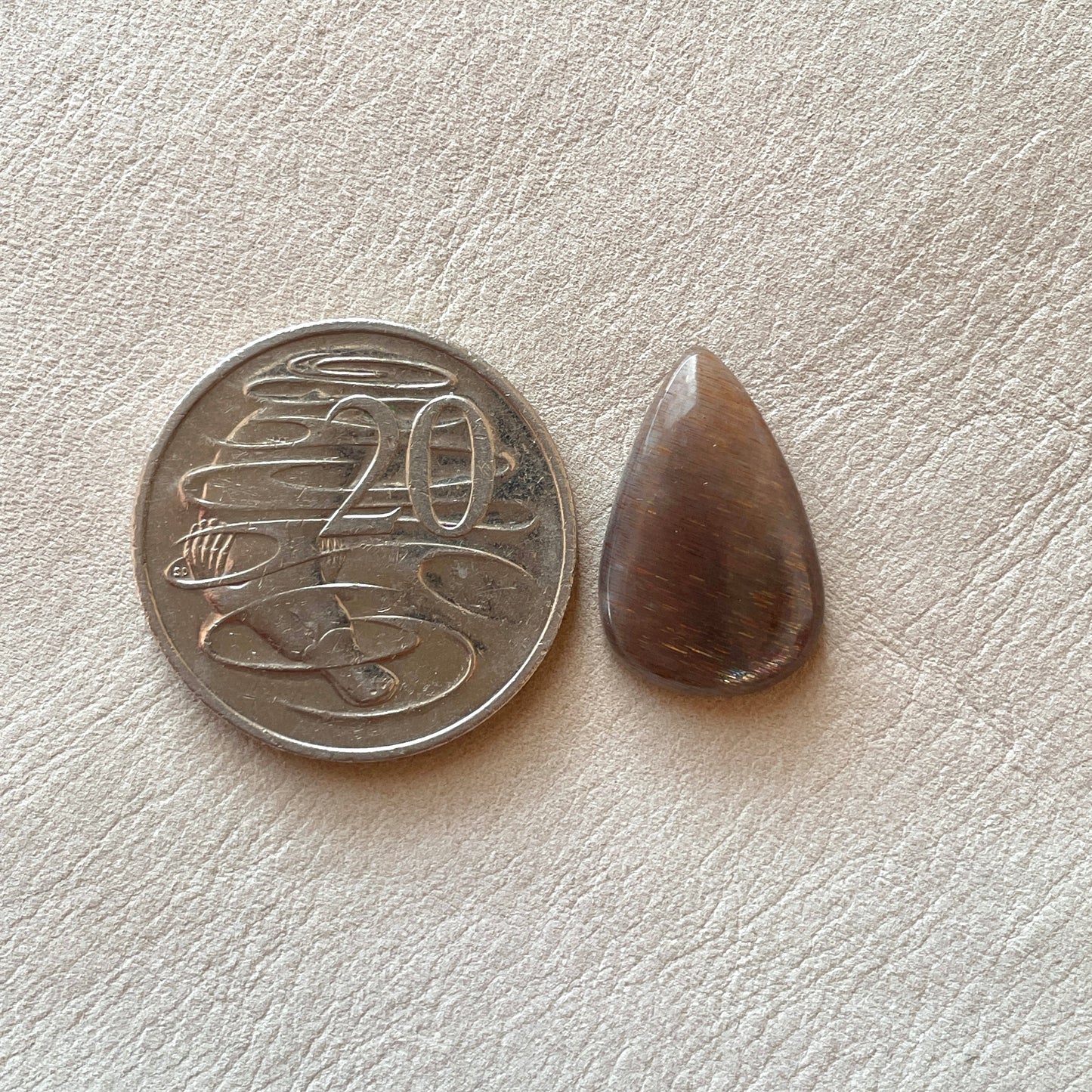 Rainbow 'Meteor Shower' Sunstone Teardrop Cabochon (W2)