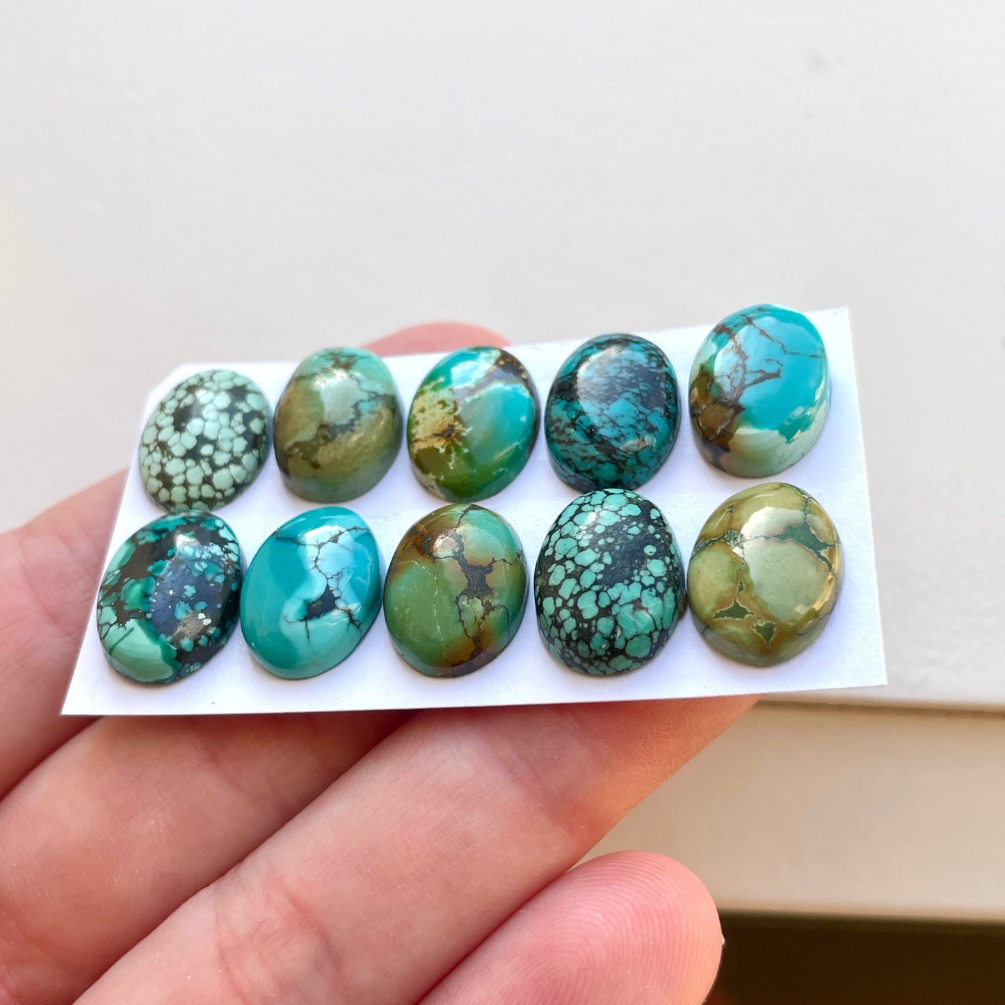 Tibetan Turquoise Cabochon Smooth - Choose your Stone (W9)
