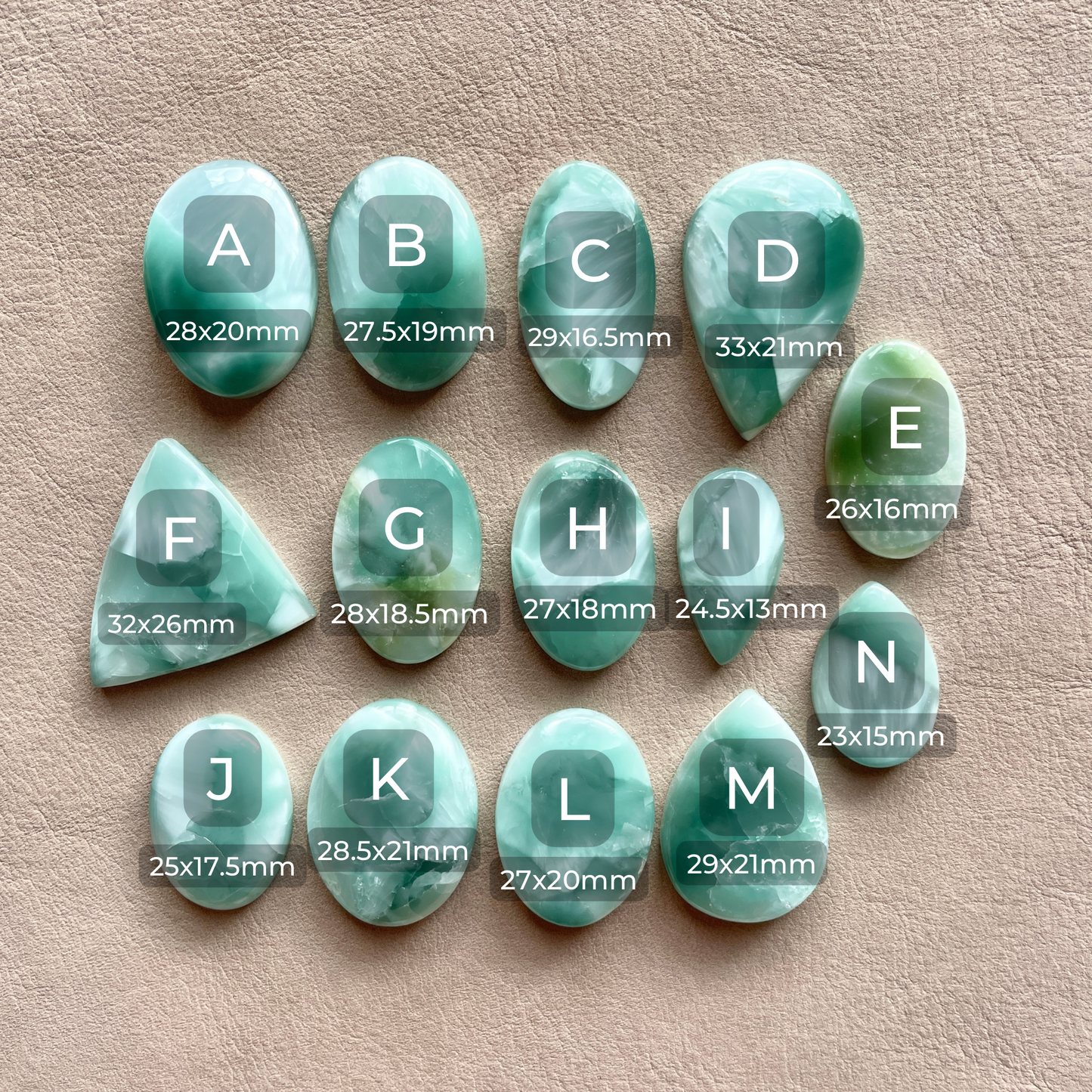 Chatoyant Hemimorphite Cabochon Smooth - Choose your Stone (W5)