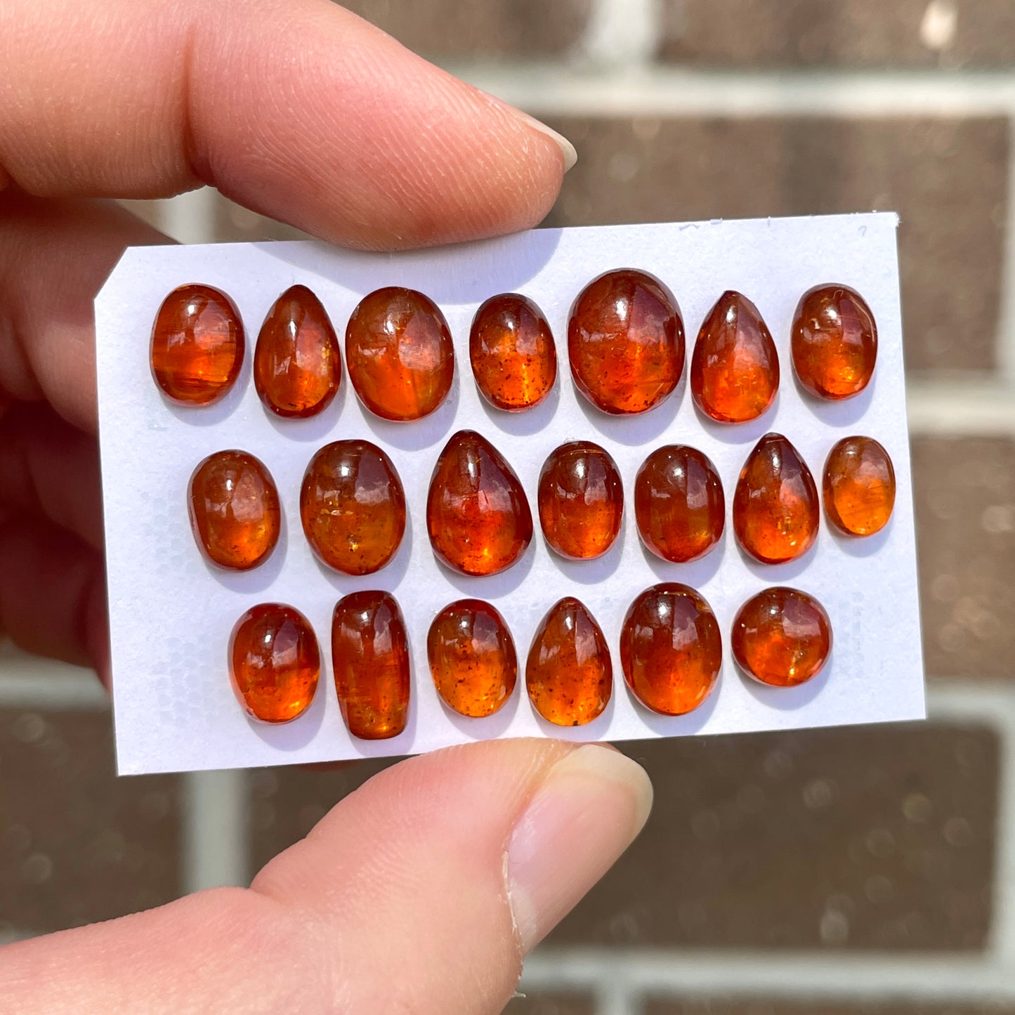 7-10mm Orange Kyanite Cabochon Smooth - Choose your Stone (W5)