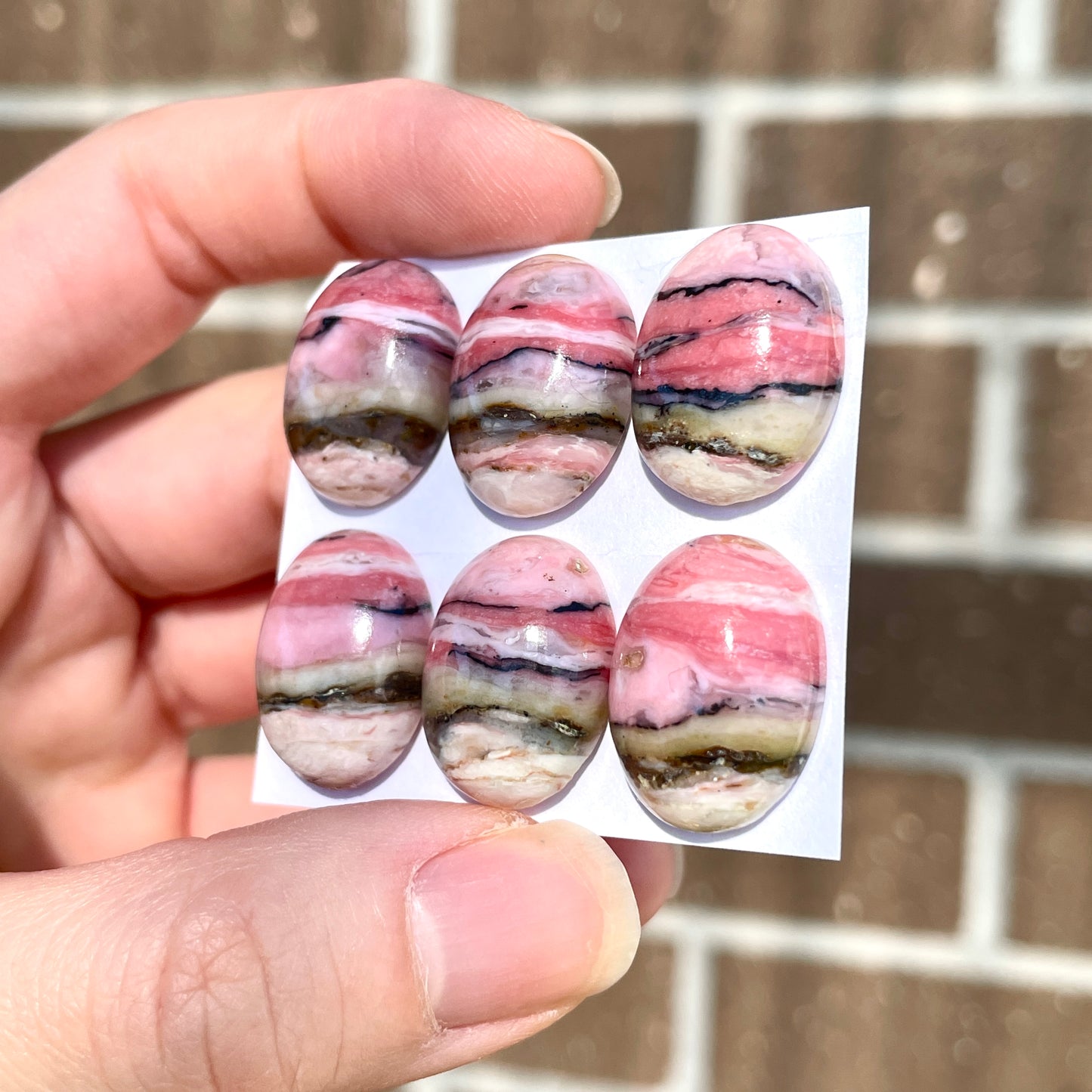 Peruvian Pink Opal Cabochon Smooth (20x15mm Oval) - Choose your Stone (W2)