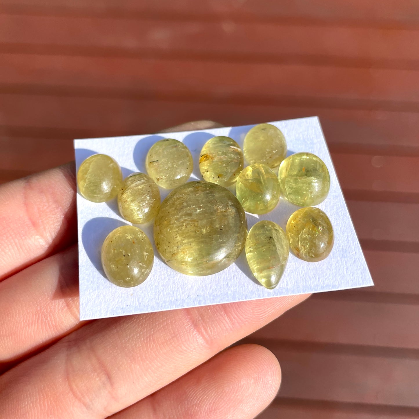 Yellow Apatite Cabochon Smooth - Choose your Stone W1
