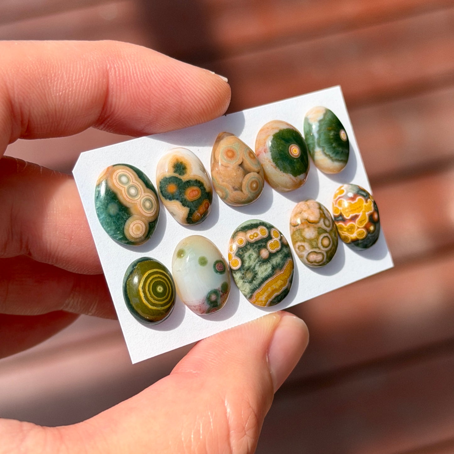 8th Vein Ocean Jasper Cabochon Smooth - Choose your Stone (W12)