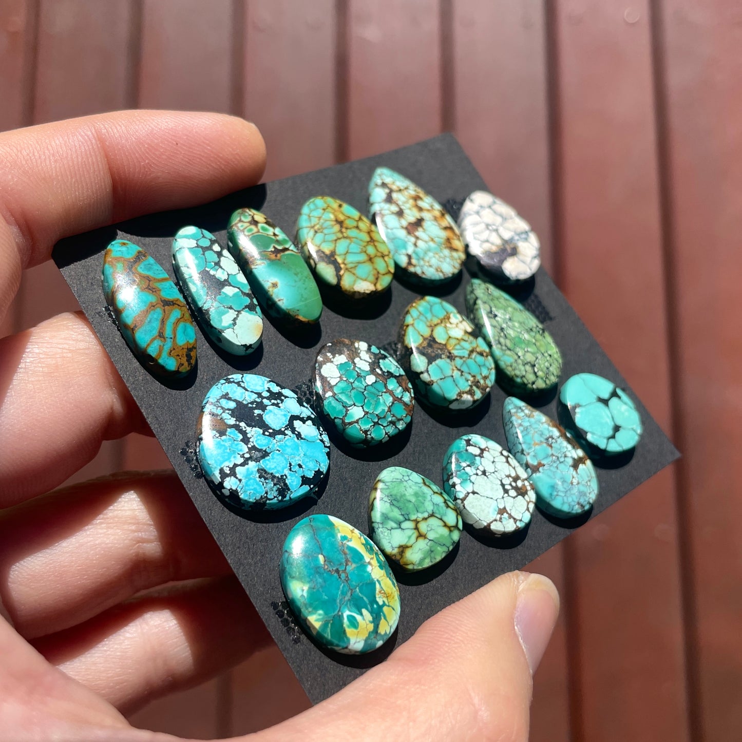 Hubei Turquoise Cabochon Smooth - Choose your Stone (W5)