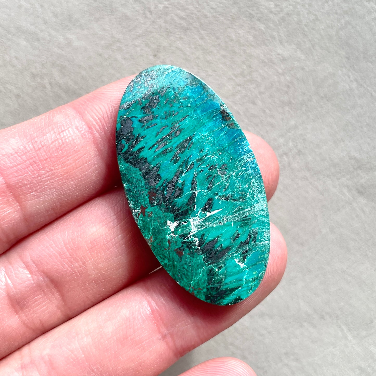 Azurite Chrysocolla Oval Cabochon - 40mm x 22mm (W9)
