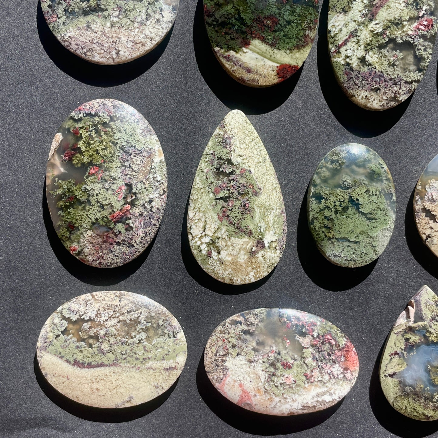 Red/Green Moss Agate Cabochon - Choose your Stone (W6)