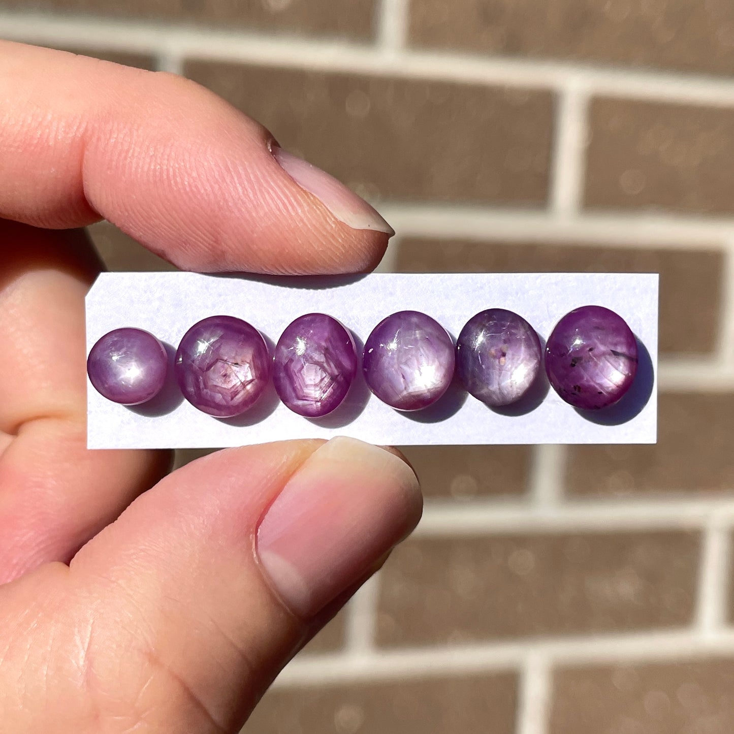 6-9mm Silky Star Ruby Sheen Cabochon Smooth - Choose your Stone (W9)