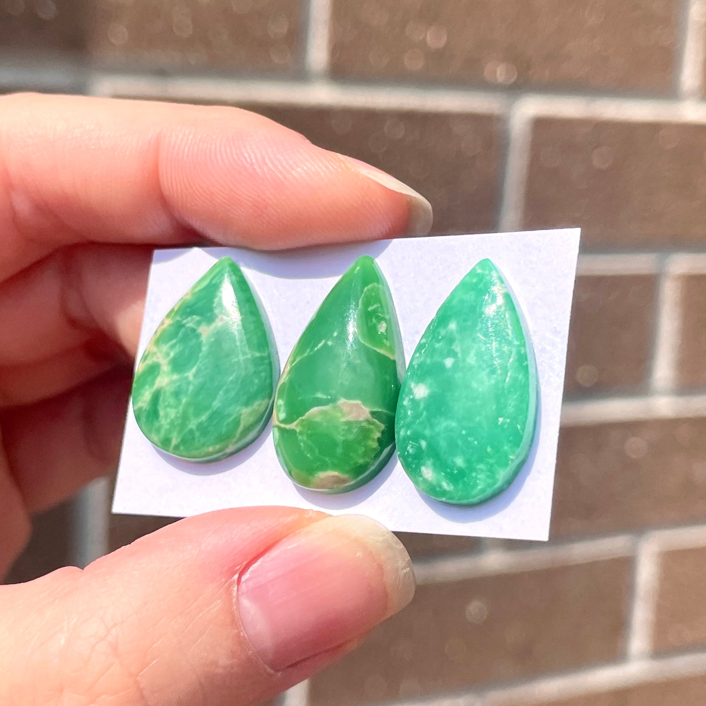 Australian Variscite Cabochon Smooth - Choose your Stone (W7)