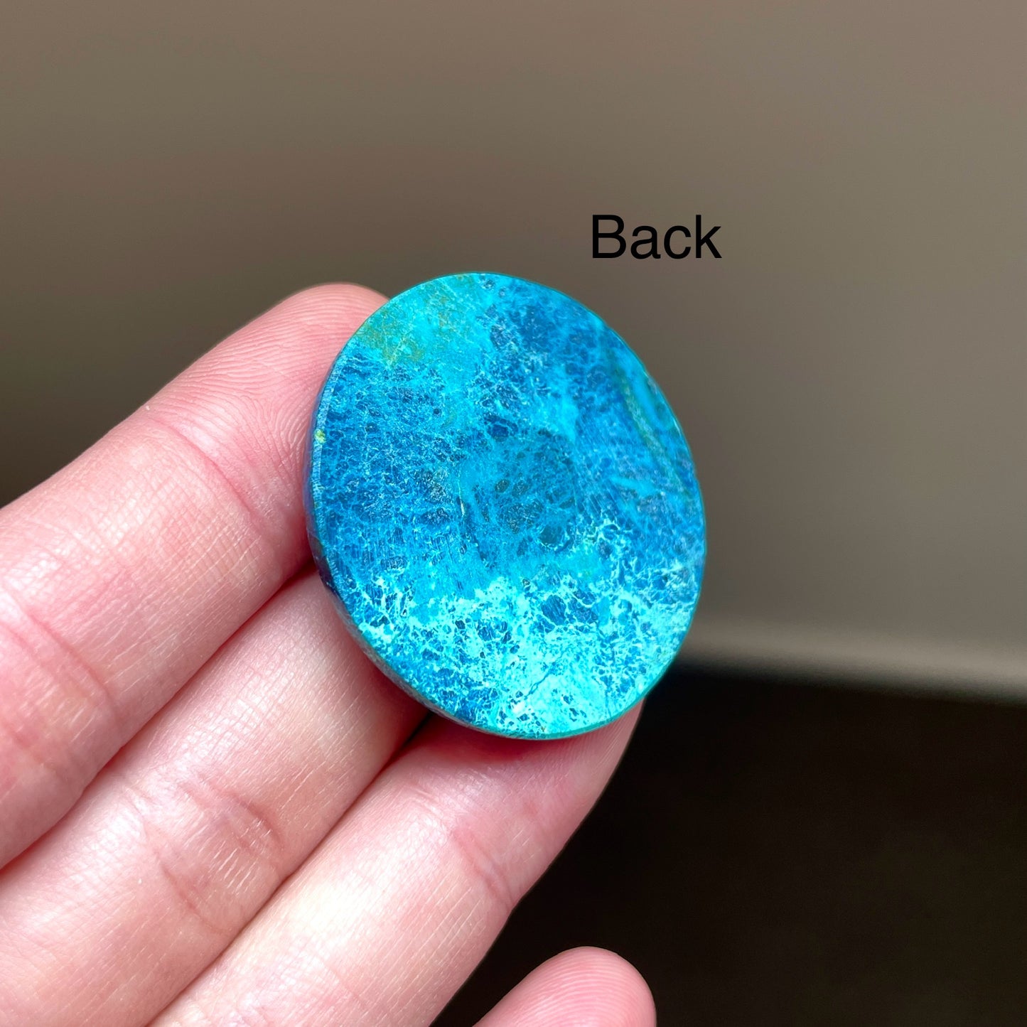 35mm Shattuckite (with Azurite) Round Cabochon (W6)