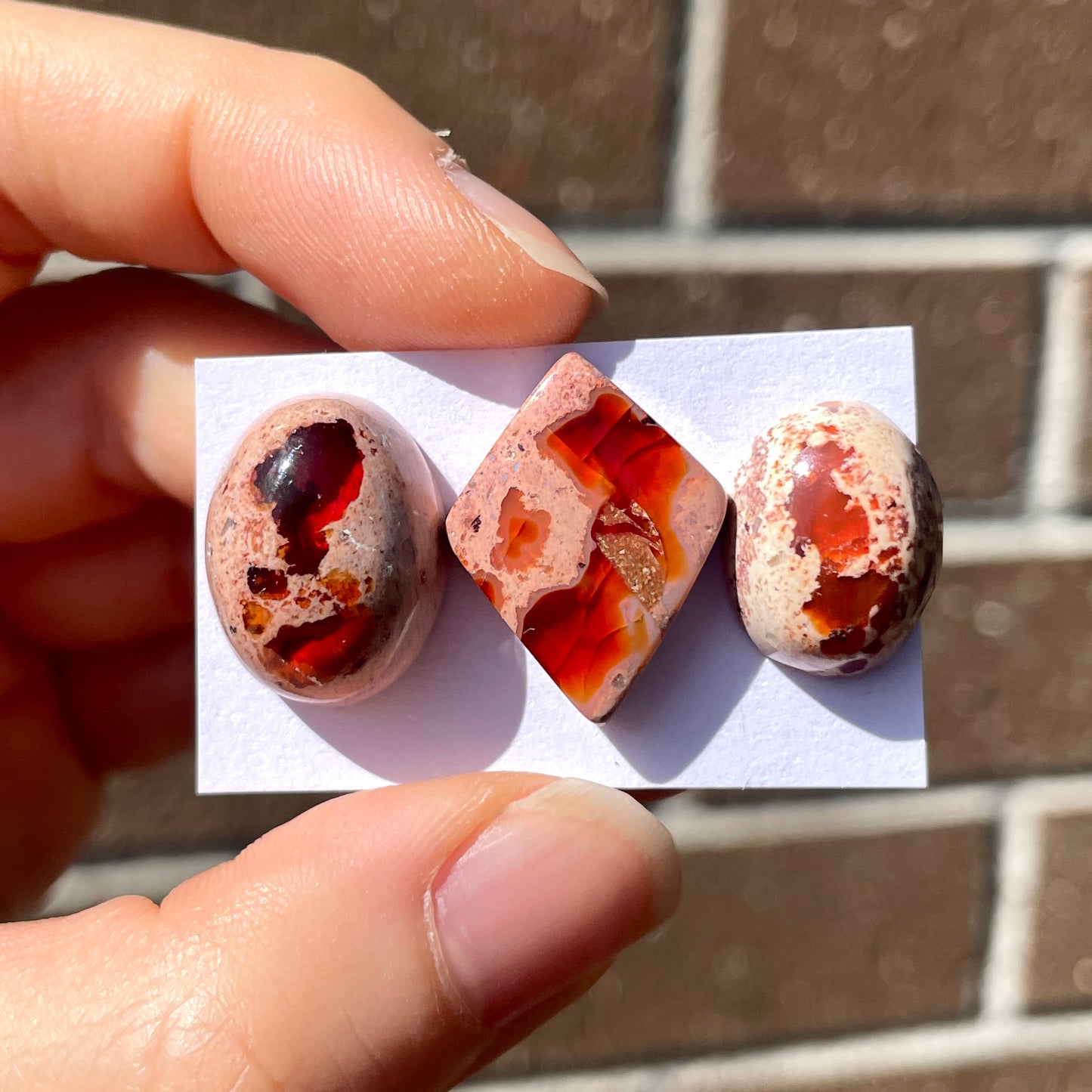 16-21mm Mexican Fire Opal Cabochon Smooth - Choose your Stone (W6)