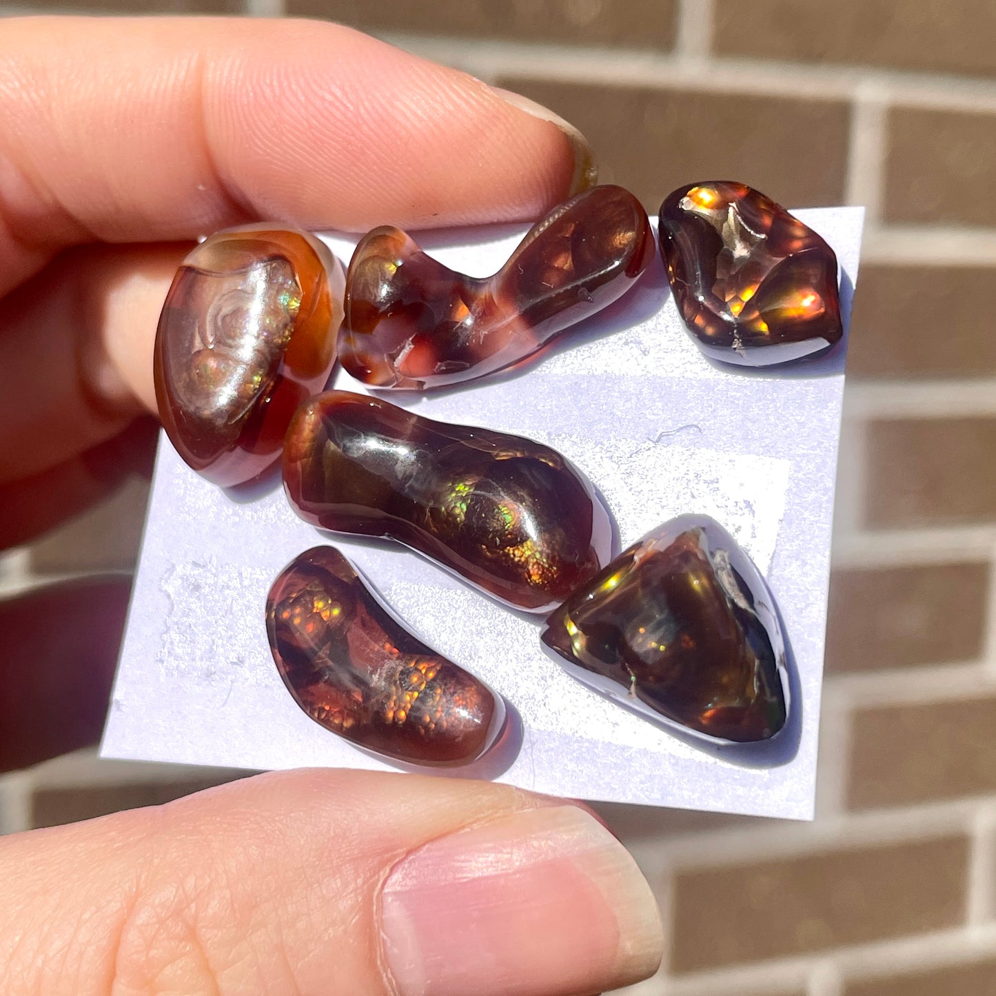 Mexican Fire Agate Cabochon (Organic Shape) - Choose your Stone (W5)